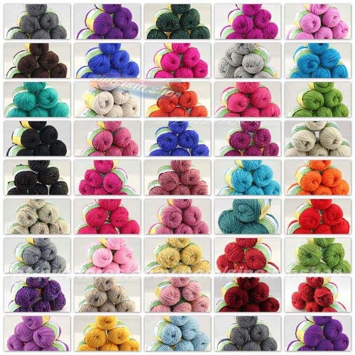 Sale 6Balls x50g Soft Worsted Chunky Hand Sweater Wool Knitting Yarn Gift 223 - Picture 10 of 15