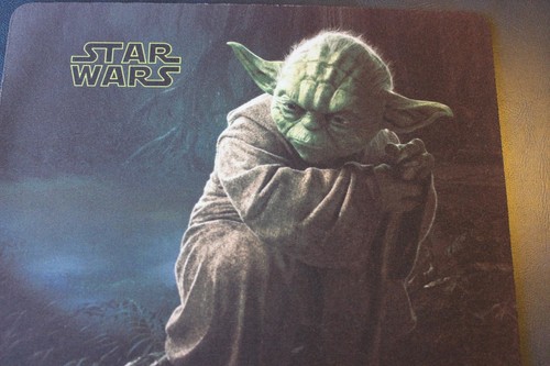 Star Wars Yoda feel the force Anti slip MOUSE PAD 9 X 7inch Rogue - Picture 2 of 5
