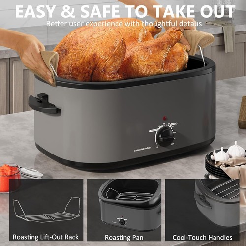 Multi-Functional Electric Roaster Oven 28 Quart – Ideal for Parties & Gatherings image