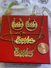 personalized baby jewelry set necklace earrings bracelet fits 1 to 3 years old