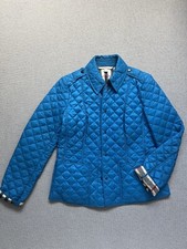 Burberry Brit Women Turquoise Quilted Jacket Size M