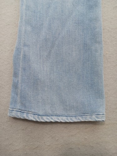 FRAME Women's Le Crop Mini Boot Light Blue Denim Jeans Size 24 Mid-Rise Stretch - Picture 5 of 17