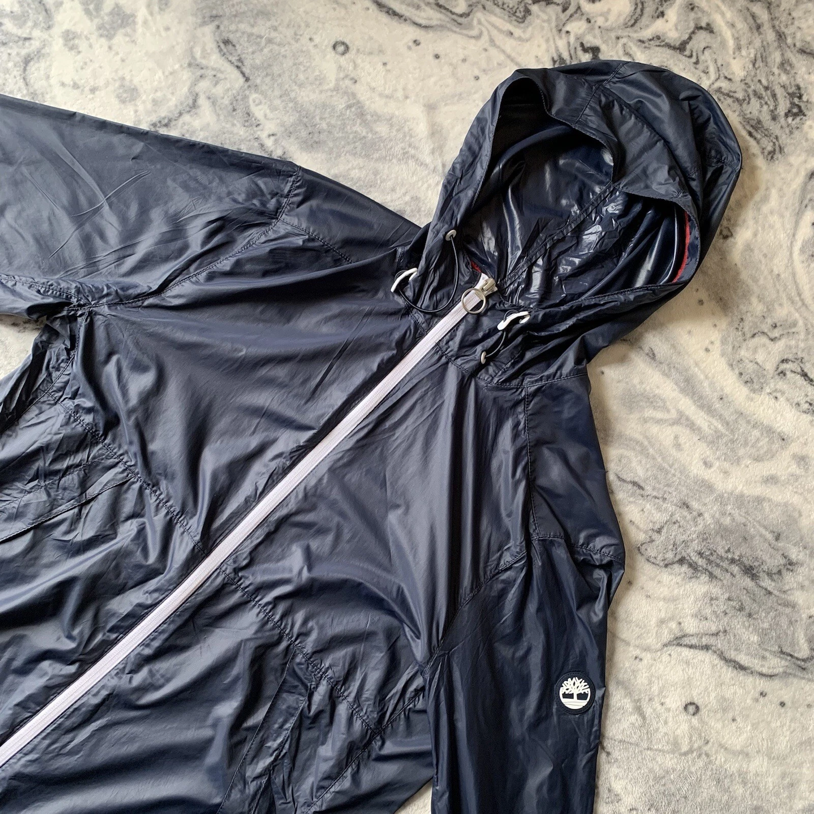 Timberland Signal Mountain Route Racer Lightweight Windbreaker Hoodie Jacket S