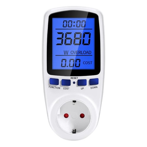 Medidor de potencia digital de CA vatímetro enchufe potencia Kwh medidor de consumo eléctrico - Imagen 8 de 18