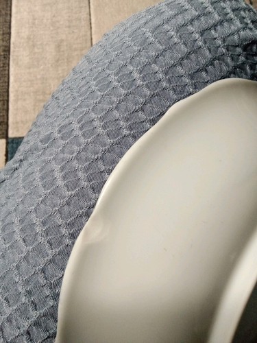 Japanische blau-weiße Porzellan Schale/Schale, Weinrebe, 20 cm Durchmesser, 3,9 cm hoch - Bild 4 von 8