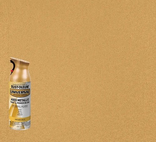 6 Rust-Oleum Universal All Purpose Spray Paint Aged Metallic Vintage Gold 11 Oz - Picture 7 of 10