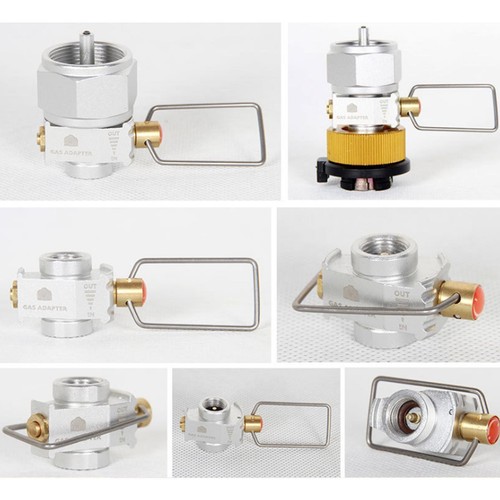 1X Outdoor Camping Gas Refill Adapter Valves Gas Stove Tanks Canister Hot~ - Picture 10 of 12