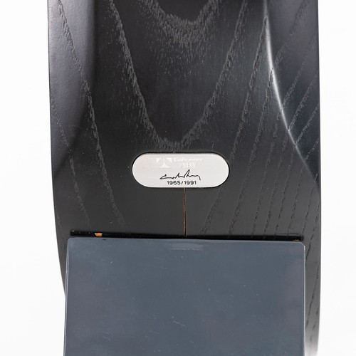 1991 Chip Stuhl von Carlo Mo für Tecno Italy mit ebonisierter Eiche und emailliertem Stahl - Bild 12 von 12