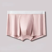 New in Men's Modal Antibacterial Breathable Comfortable Mid Waist Boxer Briefs