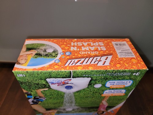 Banzai Grand Slam 'N Splash Baseball Splash w/ Inflatable Bat Balls Summer Toy - Picture 7 of 7