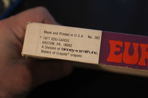 Vintage Continent of Europe Flash Cards--Read Description - Picture 2 of 3