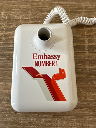 Bolígrafo de escritorio vintage Embassy número 1 publicidad coleccionable - Imagen 2 de 4