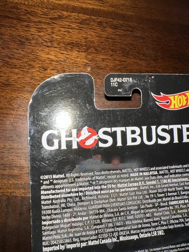 Hot Wheels GHOSTBUSTERS ECTO-1 Retro Entertainment Real Riders 1:64 Auto 2015 - Bild 9 von 10