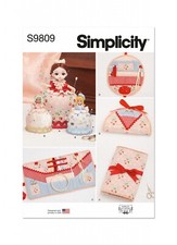 Simplicity SEWING PATTERN S9809 Pincushion Dolls,Project Organizer & Etui