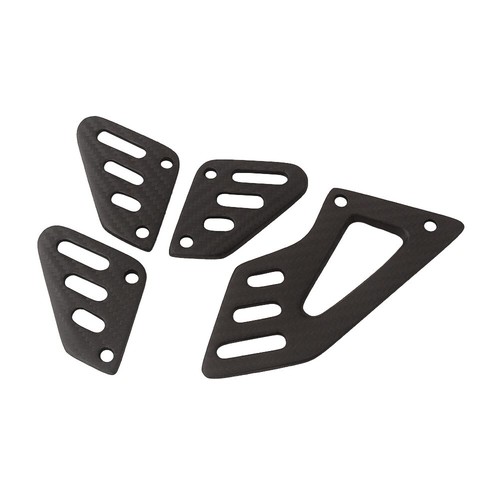 For Aprilia RSV4 2022 100% Carbon Fiber Heel Plates Motor Footrest Stopper-Matte - Picture 5 of 17