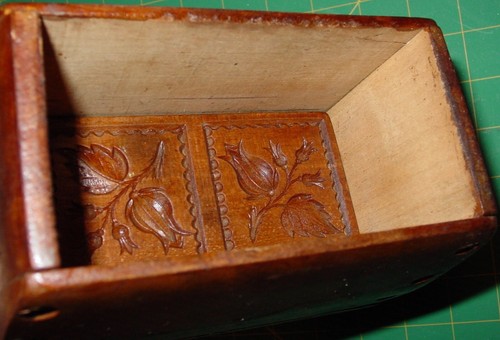 Antike Holz Butterform Nickel Messing Stempel Doppel Blumenstrauß Bankett Presse - Bild 4 von 24