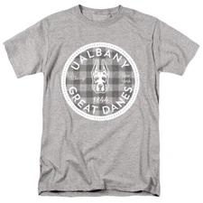 University of Albany Adult T-Shirt Plaid, Athletic Heather, S-5XL