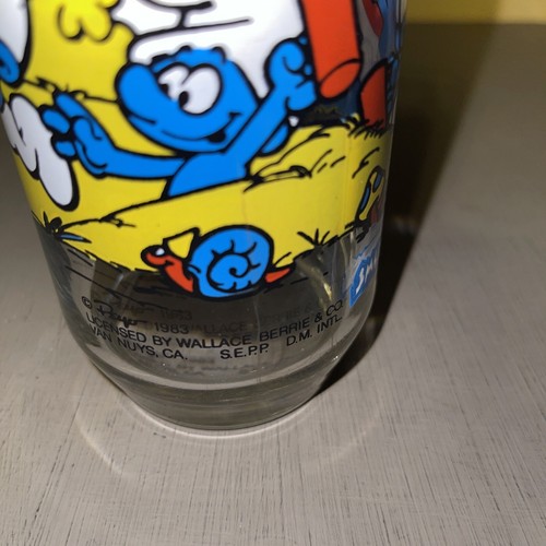 Vintage Collectors Glasses (Combine Shipping) Smurf Smurfs - Picture 3 of 4