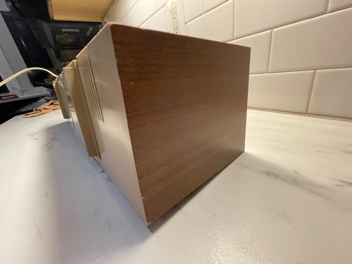 De colección AM FM Estéreo RCA RLC 92WK Radio Madera Grano Cinta Entradas Fono para Piezas Limpias - Imagen 12 de 20