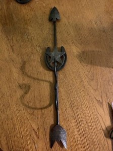 WESTERN COWBOY ARROW HEAD HORSESHOE STAR COAT HAT METAL WALL HANGER