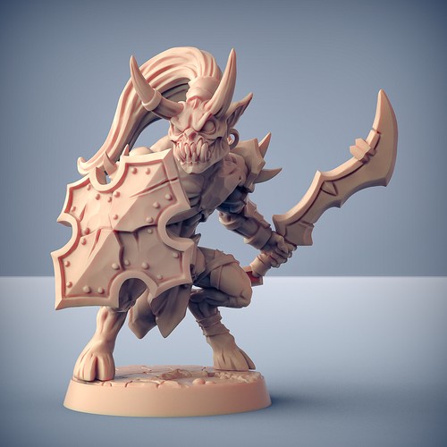 Artisan Guild Miniature D&D/wargames Abyss Demons in resina 3d print - Foto 5 di 20