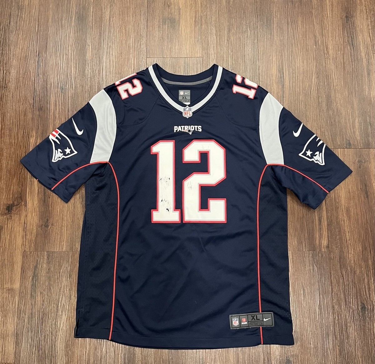 Nike Tom Brady #12 New England Patriots On Field NFL