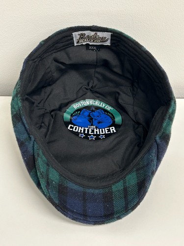 Boston Scally Co., XXXL, "The Contender Black Watch" - Clover & Navy, Scally Cap
