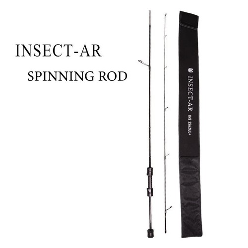 INSECT Spinning Rod 5'/5'6''/6'/6'6'' UltraLight Fast Casting Rod Carbon 1-6lb - Picture 14 of 17