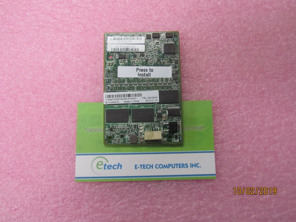FRU 46C9029- IBM SERVERAID M5100 SERIES 1GB FLASH / RAID 5 Upgrade 