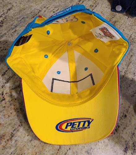 #43 Cheerios Betty Crocker NASCAR verstellbare Rennmütze gelb Petty Enterprise - Bild 9 von 12