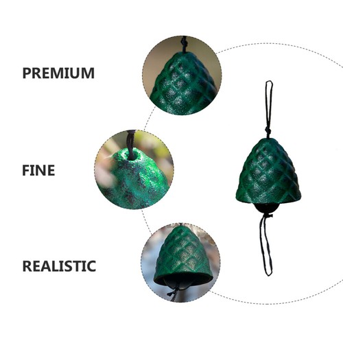 Retro Iron Hanging Decorations Wind Chime Bell Ornament Pine Cones - Picture 10 of 12