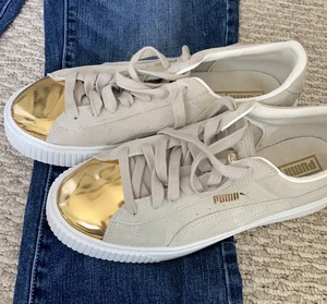 puma shoes gold toe