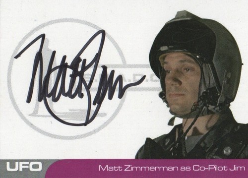 UFO Unstoppable Cards - MZ1 Matt Zimmerman als Co-Pilot Jim Autogrammkarte