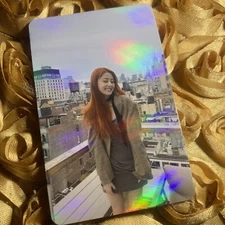 YUNJIN LE SSERAFIM Edition Celeb K-pop Pretty Girl Shiny Photo Card CITY
