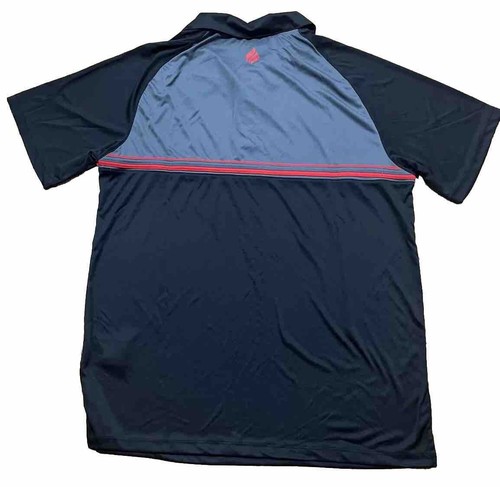 Ektelon Team Polo Golf Shirt~Racquetball~ Sz~XL~Dry-Fit Black~Gray~Red~ NWT! - Picture 2 of 10