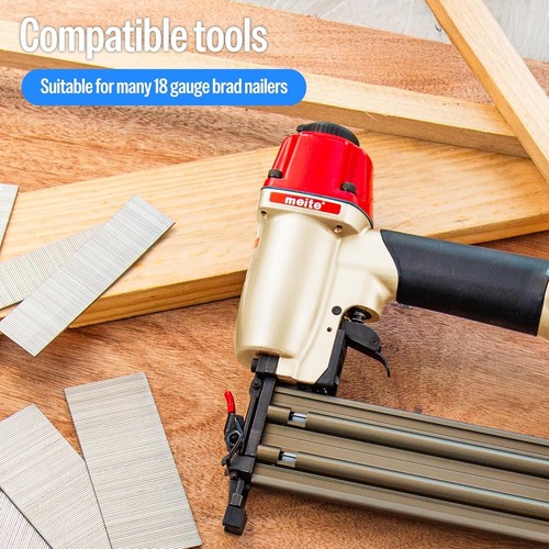 meite 18 Gauge Brad Finish Nails Galvanized F Series Sharp Chisel Point - Picture 55 of 81