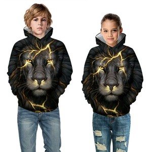 3D Animal Hoodie Sweater Sweatshirt Pullover Hooded Jumper Jacket Coat Kdis Boys