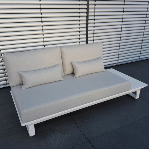 ICM Gartenlounge Set Grenoble weiß Aluminium Gartenmöbel Loungemöbel Lounge Alu - Bild 10 von 11
