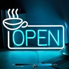 Coffee Open Neon Sign Wall Decor Led Light Business Logo Bar Shop Store Cafe