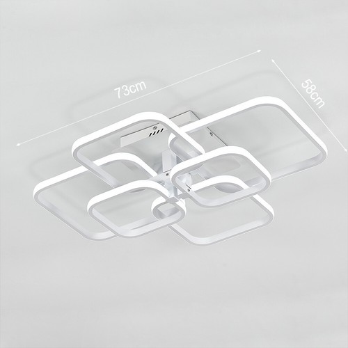 Chandelier Ceiling Light LED Lamp Cool White/Dimmable Square 4/6/8 Head Lighting - Picture 30 of 51