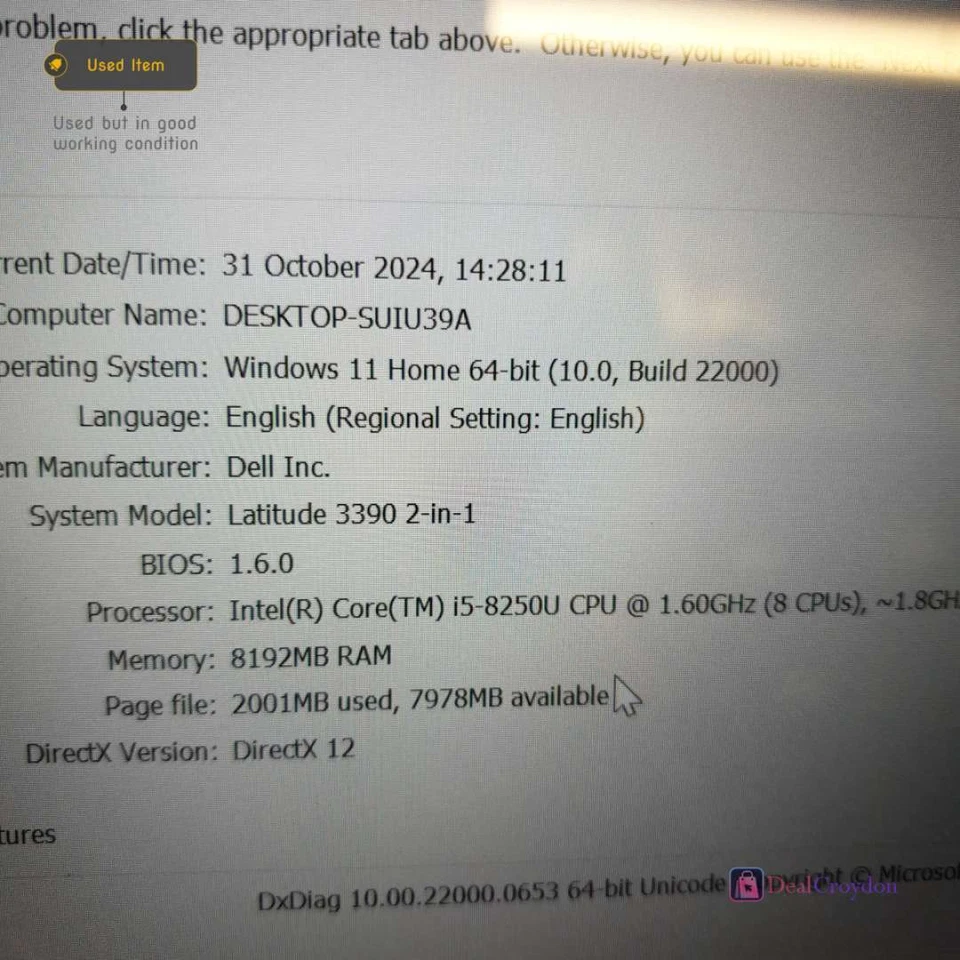 Dell Latitude 3390 2-in-1 · i5-8250U · 8GB · 256GB, photo 2 of 5