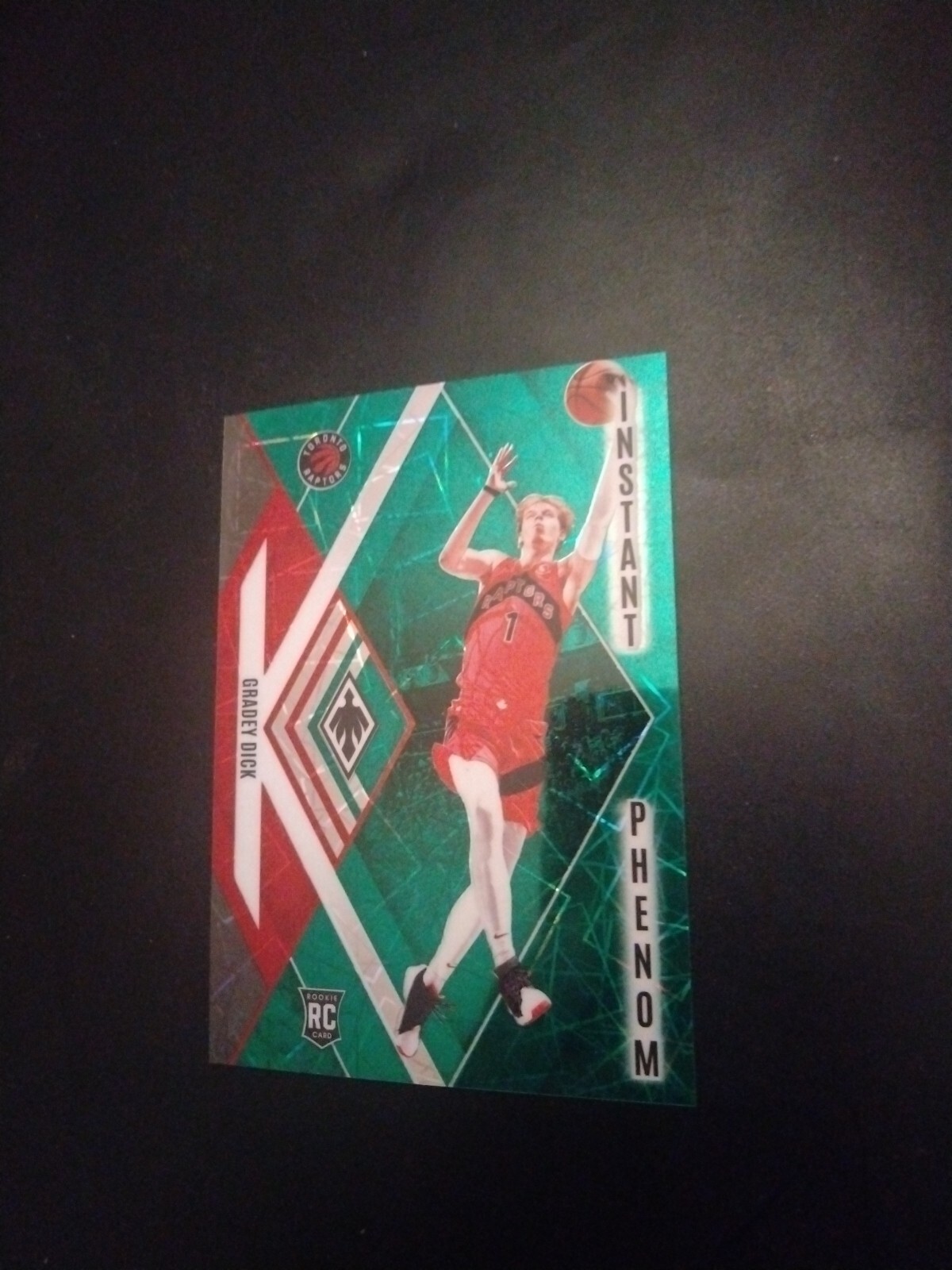 2023-24 PANINI PHOENIX GRADEY DICK ROOKIE INSTANT PHENOM GREEN LASER PRIZM #/175