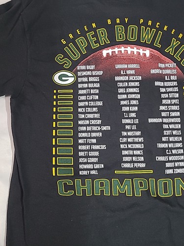 Reebok | NFL Super Bowl XLV Green Bay Packers | Long Sleeve Shirt | Mens Medium - Picture 15 of 24