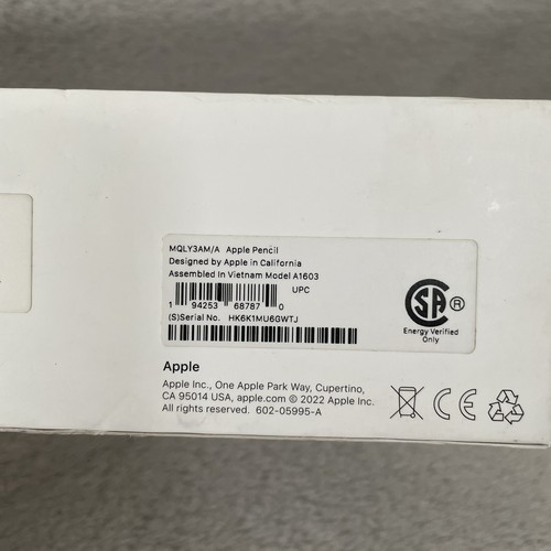 Apple Pencil (1st Generation) EMPTY BOX ONLY - NO Pencil Included - 第 3/12 張圖片