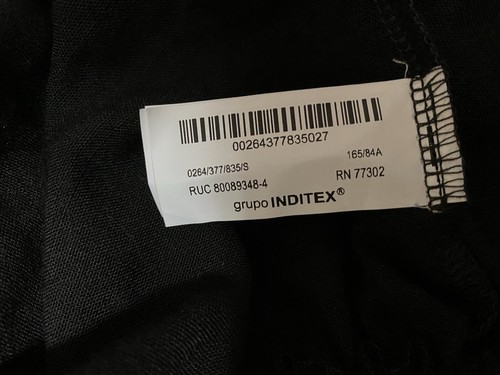 NWT ZARA Women Collared Long Sleeve Full Zip Elastic Hem Crop Jacket SZ S Black - Picture 12 of 17