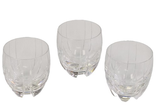 BACCARAT CRYSTAL NEPTUNE DOUBLE OLD FASHIONED TUMBLER GLASS ( 3 pcs) 3 5/8" - Picture 14 of 17