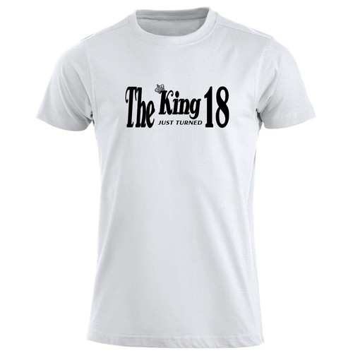 Camiseta King Just Turned 18 Cumpleaños Regalo para Hombres Divertida Camiseta 18o Regalo Reino Unido - Imagen 12 de 13