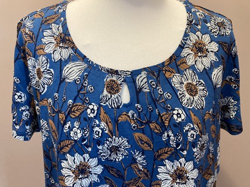 Top Seasalt Appletree Tallas 10 Borde Esbozado Slipwear Marinero Azul Floral - Imagen 2 de 5