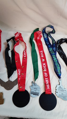 Job Lot 10x ROCK 'n' ROLL Assorted Marathon Medal Lanyards (#7) - Picture 12 of 16