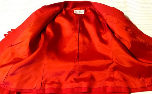the limited (Teens) Size 14 Skirt Suit Beautiful Matching Bright Red Set Special - Picture 7 of 9